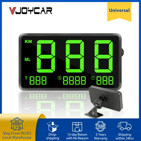 Vjoy GPS Спидометр 4,5 "C80 Скорость Одометр Пробег HUD Дисплей Цифровая скоростная сигнализация MPH KMH Дисплей высоты Проектор 3 дюйма C60s