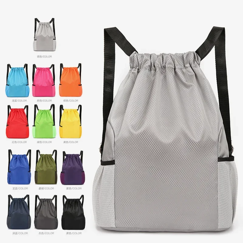 New Drawstring Backpacks Outdoor Sport Basketball Backpack Lightweight Comfortable Waterproof Shoulders Bag