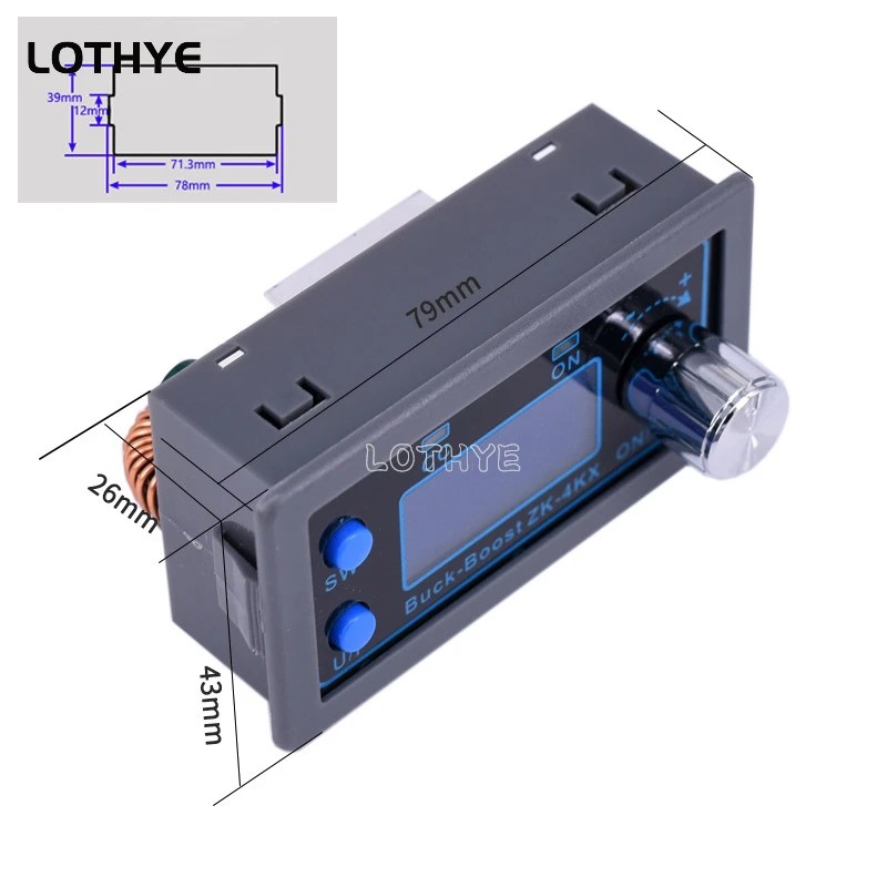 DC DC Buck Boost Converter CC CV 0.5-30V 4A Power Module Adjustable Regulated Power Supply For Solar Battery Charging ZK-4KX