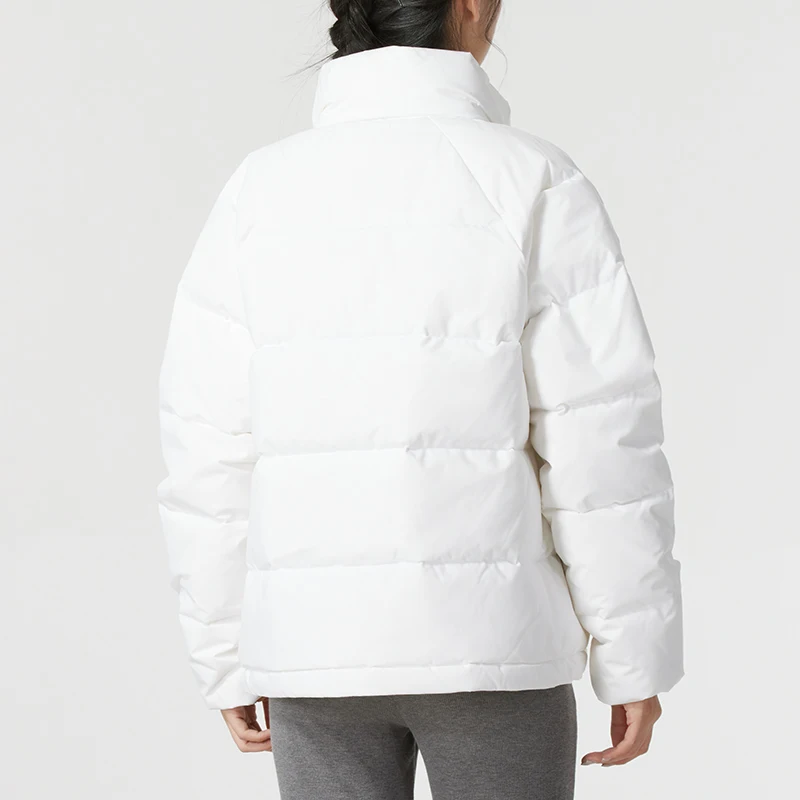 أديداس أسفل سترة المرأة شتاء دافئ 600 ملء السلطة أسفل سترة في الهواء الطلق فضفاض يندبروف سميكة الوقوف طوق سترة Ix8867