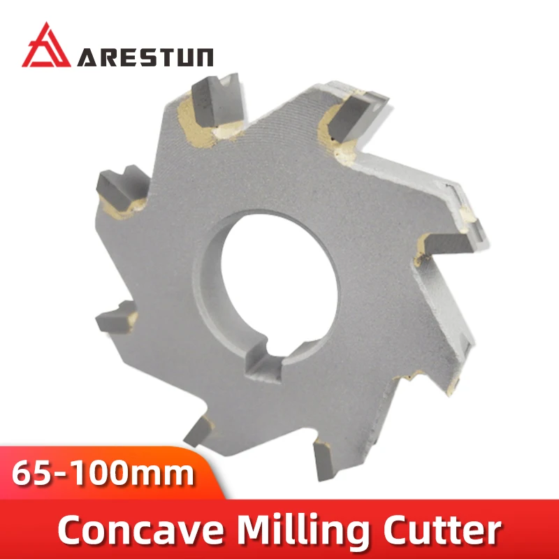 Alloy Concave Semi-circle Milling Cutter Welded Tungsten Steel Three-sided Edge Milling Cutter