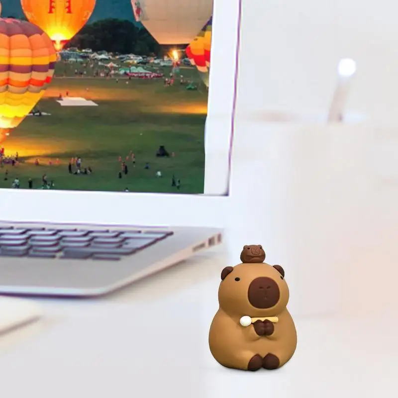 Miniature Capybara Capybara Miniature For Tabletop Collectible Figures Indoor Capybara For Dormitory Coffee Table Bedside Table