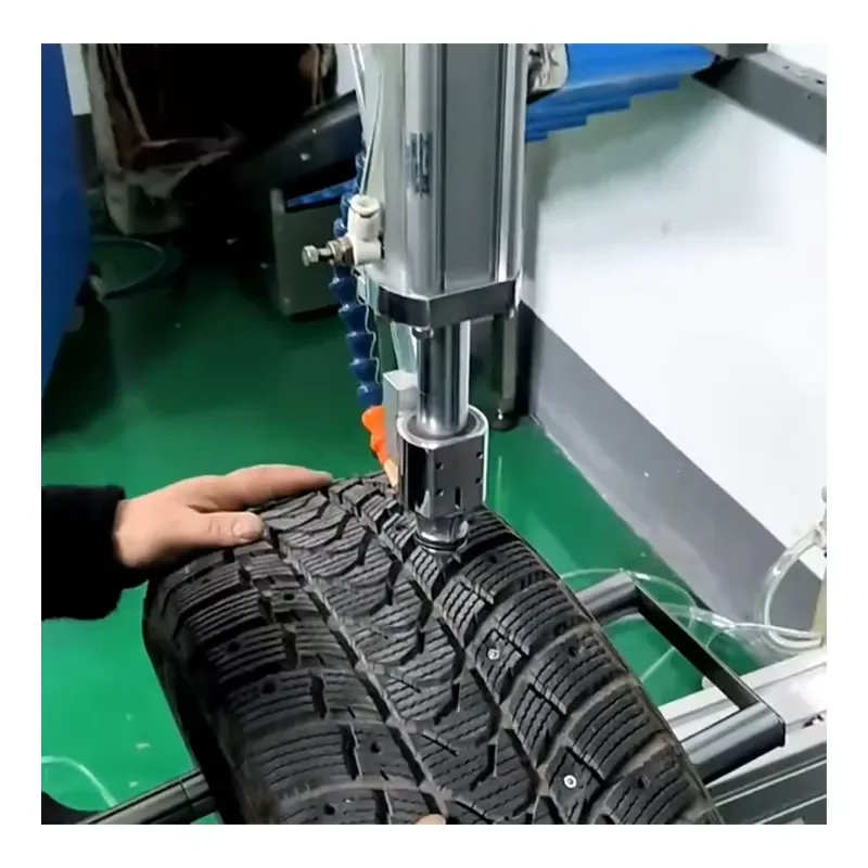 Tire Stud - Inserting Machine with Precise Positioning