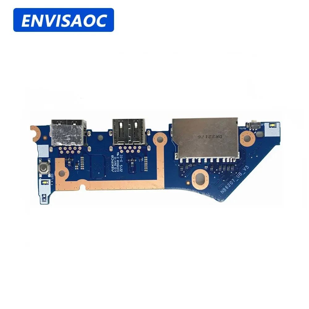OEM For Lenovo IdeaPad 5 Pro 16 IAH7 16 ARH7 16IAH7 16ARH7 2022 2023 Laptop USB Jack Card reader Power Button Board NB6207