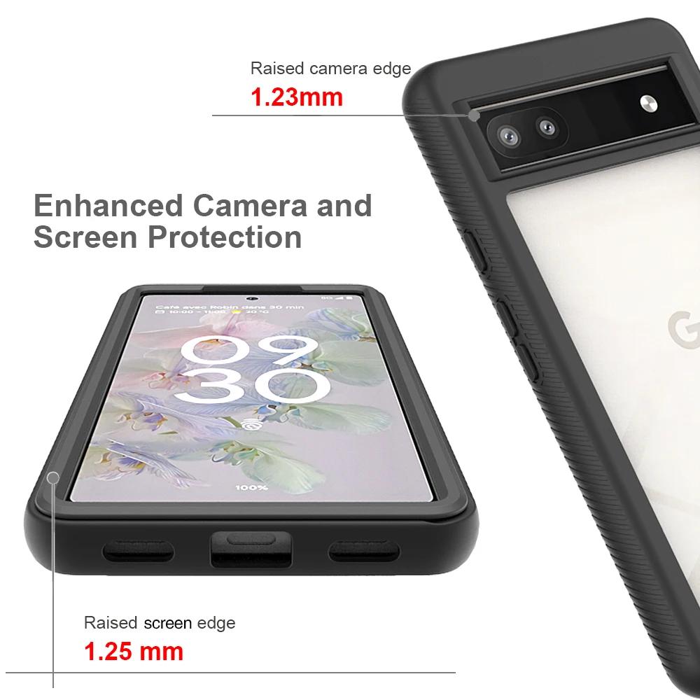 Hybrid TPU/PC Sky Case for Google Pixel 6A Funda Capa Shockproof Crystal Clear Shell Heavy Duty Cover for Google Pixel 6 Pro