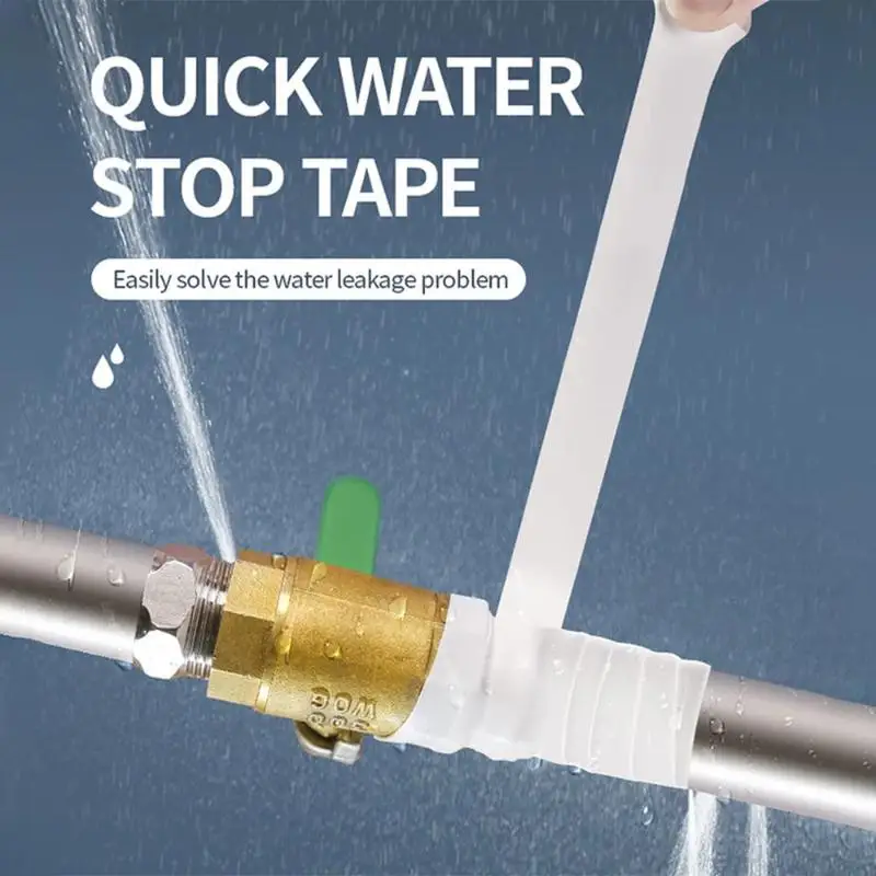 Waterproof Silicone Leak Repair Tape High Adhesion 2.5cmx1m 0.5mm for Home Pipe Plumbing Emergency Fix