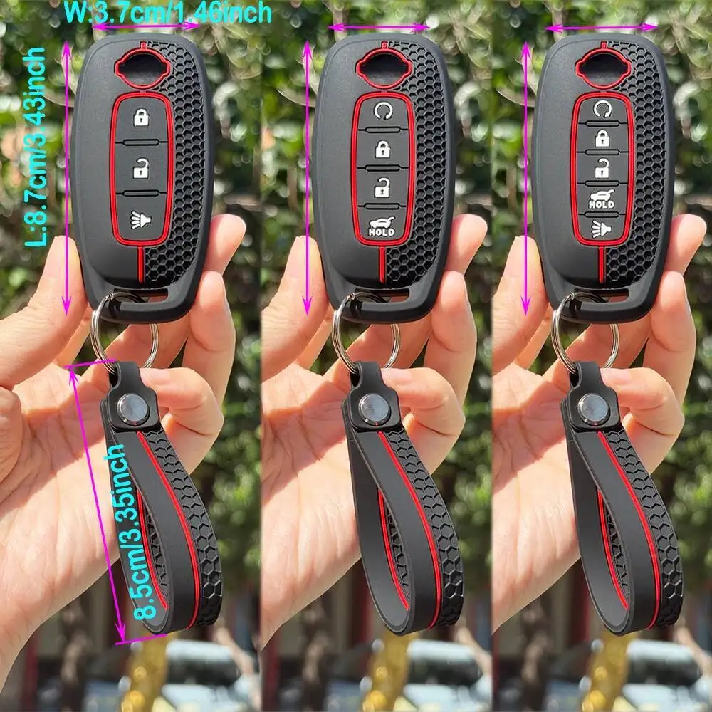 Keychain Protect For Nissan X-TRAIL SYLPHY Altima Qashqai Pathfinder Kicks Ariya 2022-2026 Silicone Car Key Cover Case
