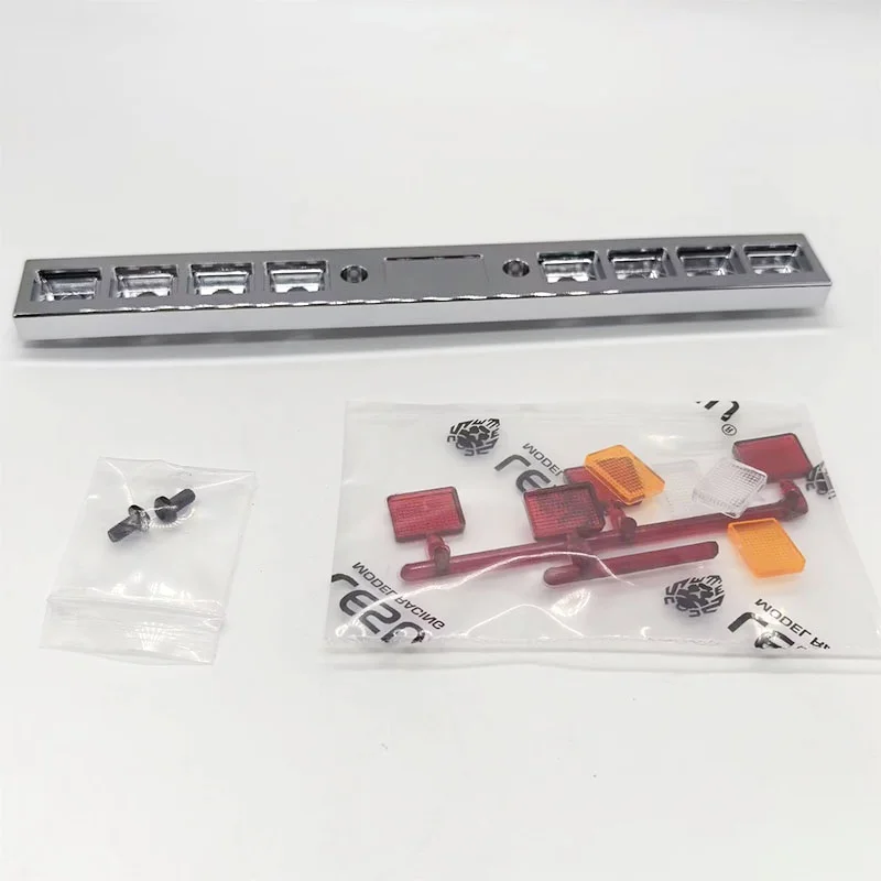 RC 1/14 Metal Rear Bumper Taillight for TAMIYA Globe Liner Grand Hauler Tractor Truck for Scania Man Volvo DIY Model Accessories