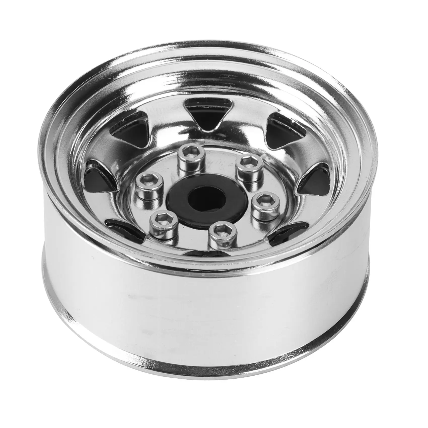 4PCS 1.55 Metal Beadlock Wheel Rim Hub for 1/10 RC Crawler Car Axial Jr 90069 D90 CC01 LC70 ,5