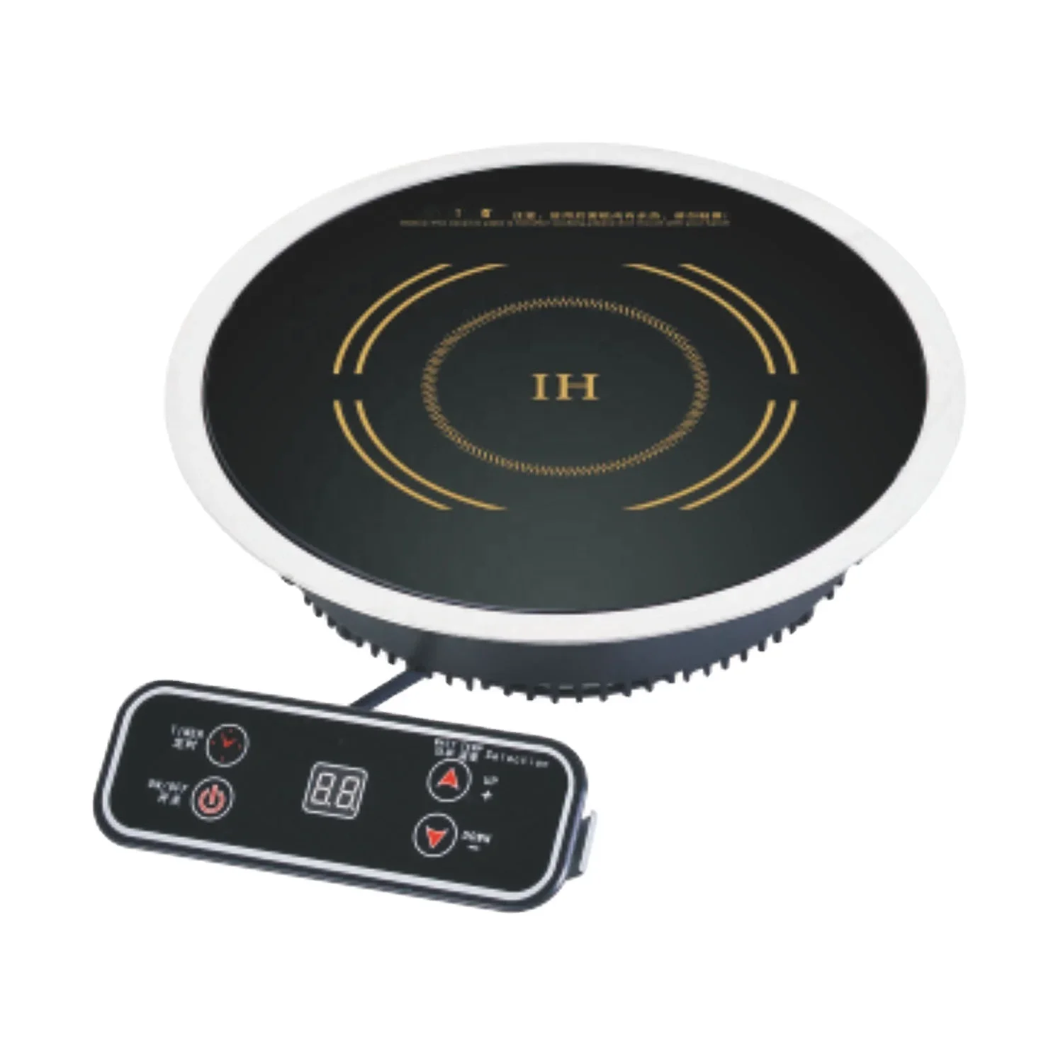 Cooktop de indução de alta qualidade, 10v /1.6kw, queimador único, panela redonda, panelas elétricas domésticas, fogão de indução digital