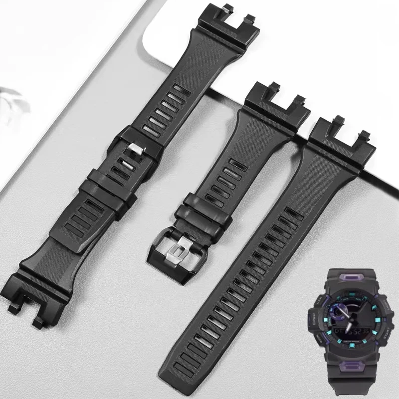 

Ремешки для часов Casio G-Shock GBA-900 GBA-900-7A GBA-900SM-7A Ремешок для часов Резиновые ремешки из смолы и застежки для замены браслета