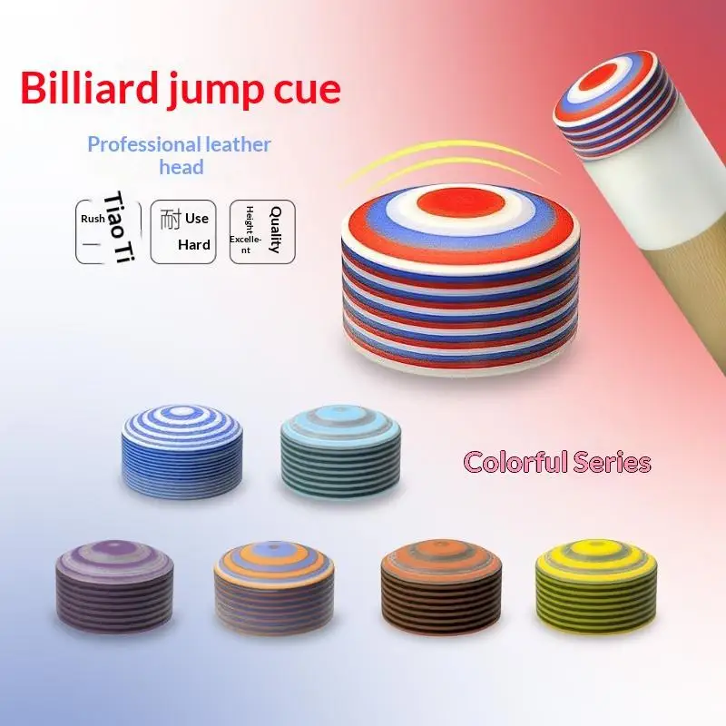 Pool Cue Tip 14mm Multiple Layer Glue On Break Jump Tip Crack Resistant Billiard Accessory for All Skill Level Players