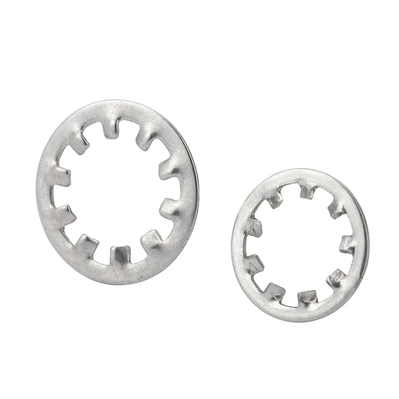 10/50/100Pcs Internal Tooth Lock Washers Serrated Lock Washer Kit 304 Stainless Steel Star Toothed Gasket M3 M4 M5 M6 M8 M10 M12