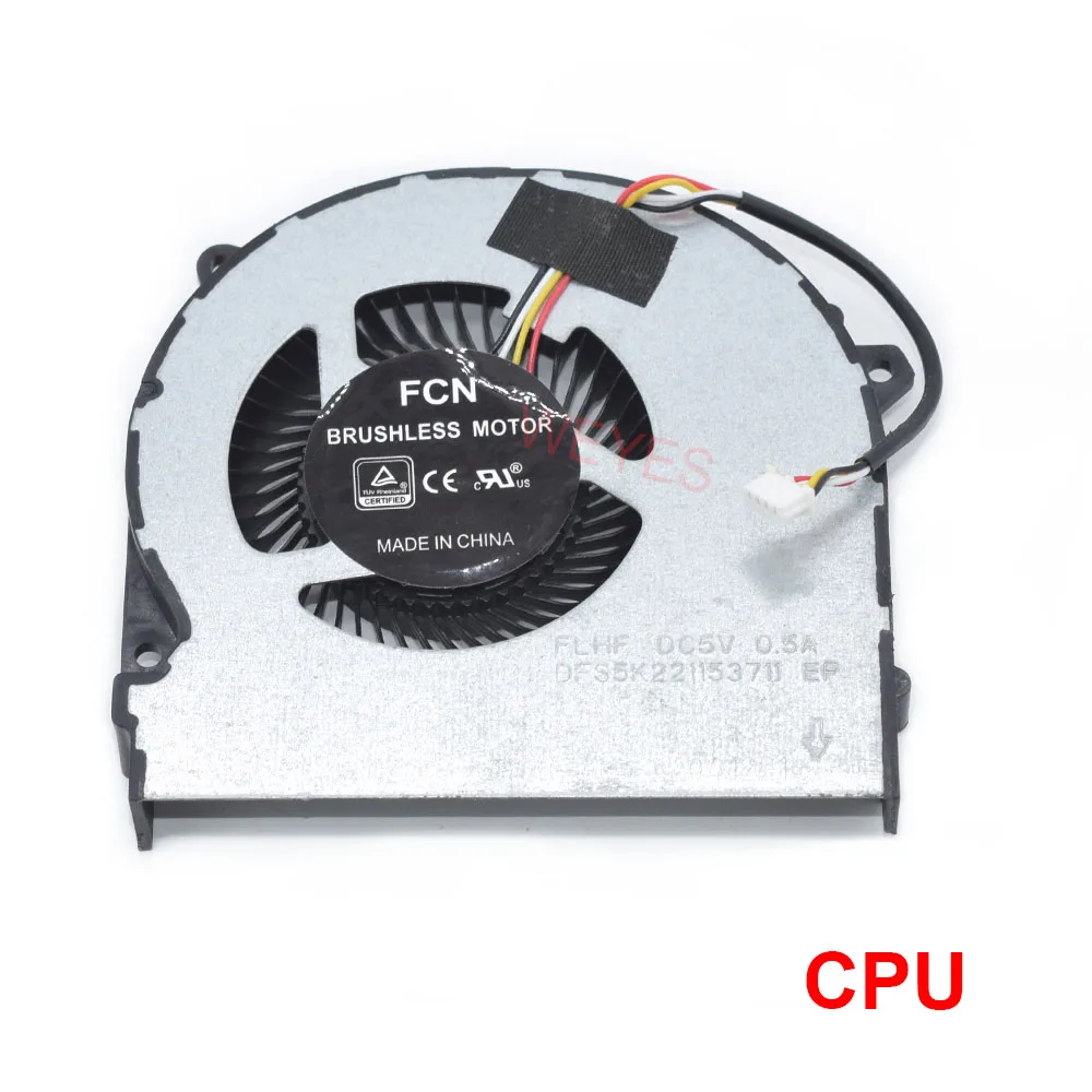 Imagem -03 - Ventilador Cpu Gpu para Gigabyte Cooler Pinos Dfs5m325063b1n Dfs5k221153711 dc 5v Jogos g5 kc g7 kc g7 md 0.5a Novo