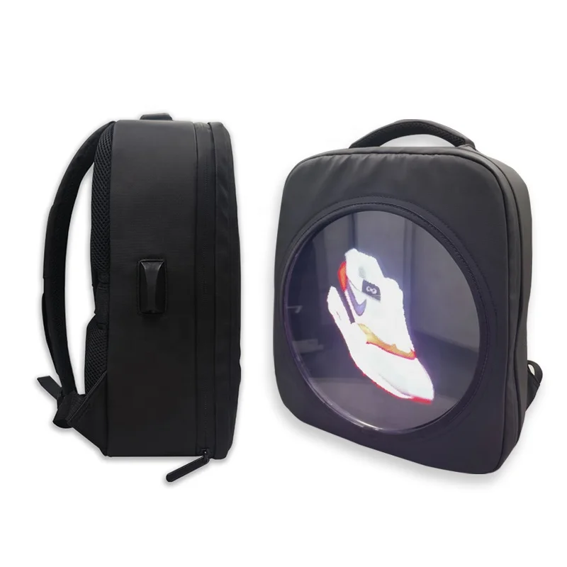 New Arrival 3D Hologram Fan Backpack Style With Wifi App Control Easy-taking Convenient Holographic LED Fan For Advertising