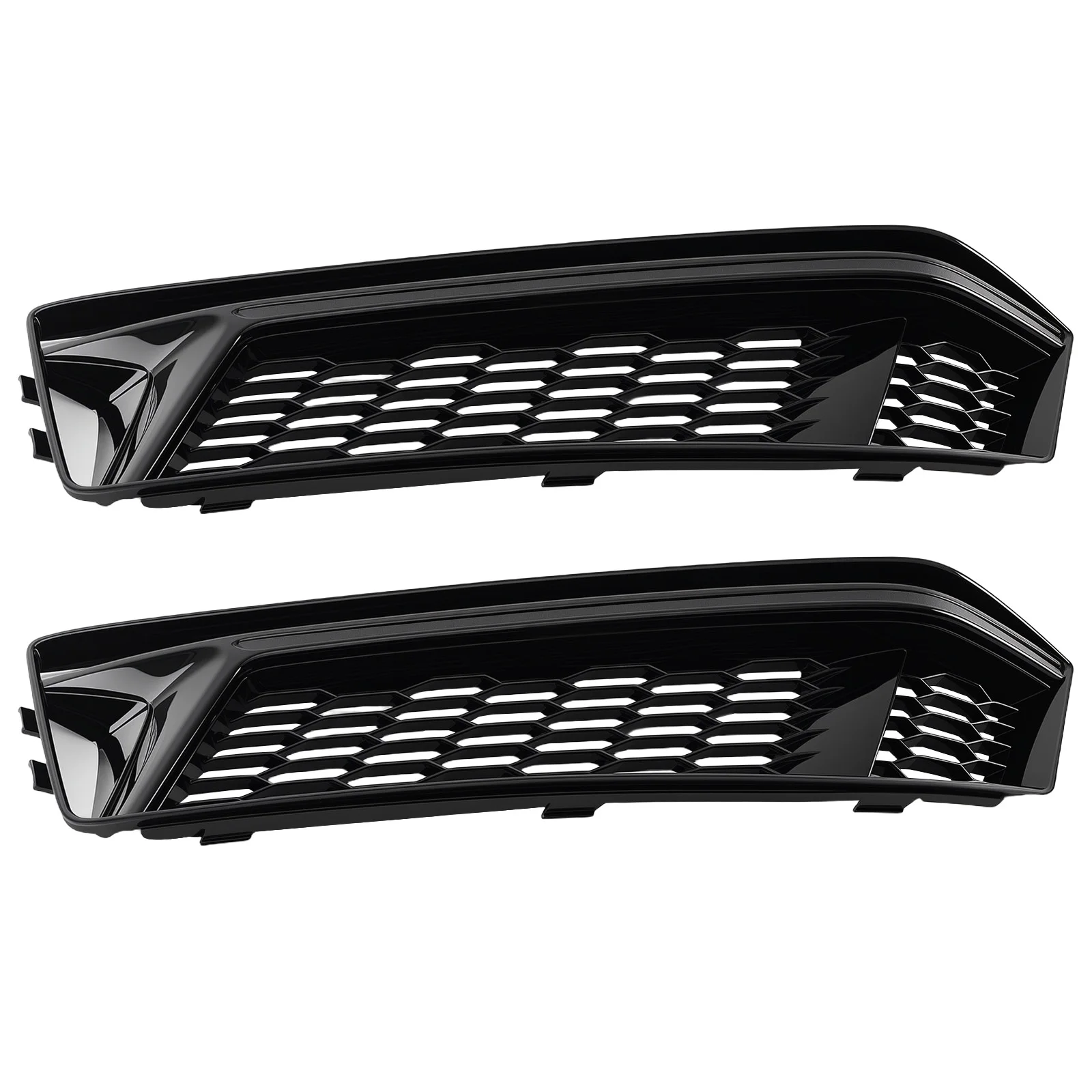 

Left Right Front Bumper Fog Light Grille for Audi A4/S4 B9 S-LINE 2016-2018