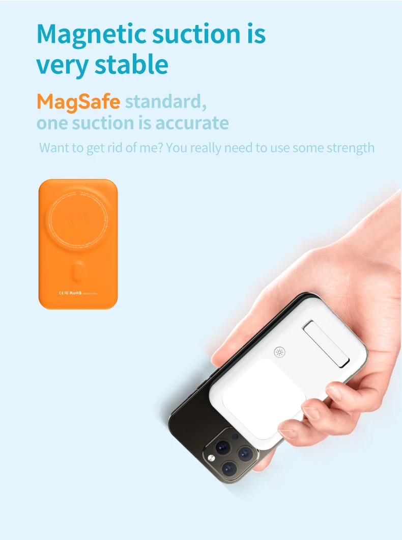 5000MAh สำหรับ Apple Magsafe 20W แม่เหล็กไร้สาย Power Bank สามารถเติมแสงสำหรับ Iphone 13 12 pro Max Mini External Charger