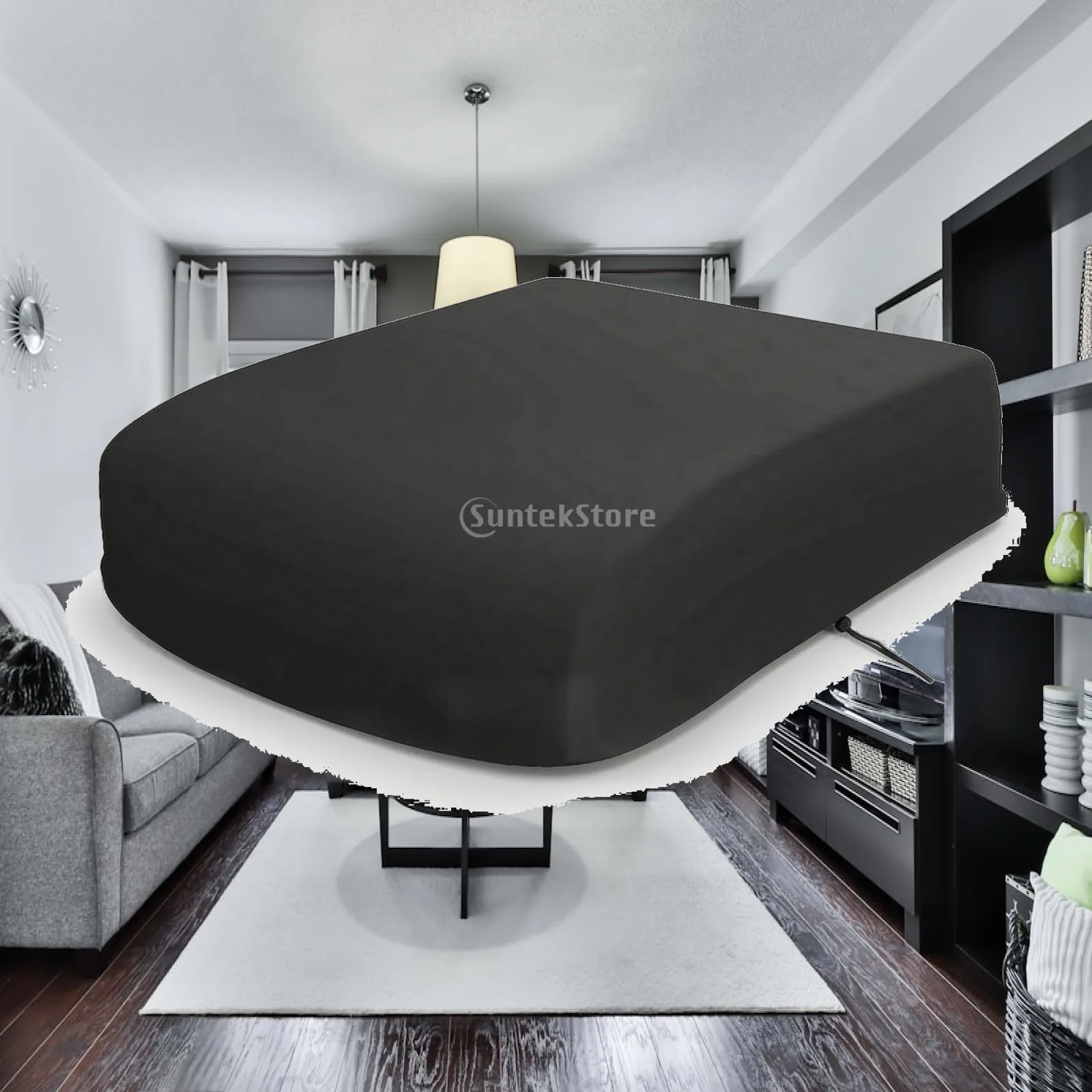 RV Air Conditioner Cover with Drawstring Waterproof RV Air Conditioner Cover Weatherproof 600D for Campers, Outdoor Parking