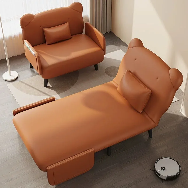 Folding integrated dual-purpose simple small apartment living room sofa can lie down, sit down and sleep out