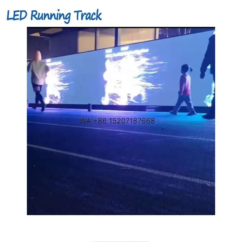 Wmwmnu Interactive Running LED Wall Display Track Light Sensor Outdoor Sport Game for Public Place Gym