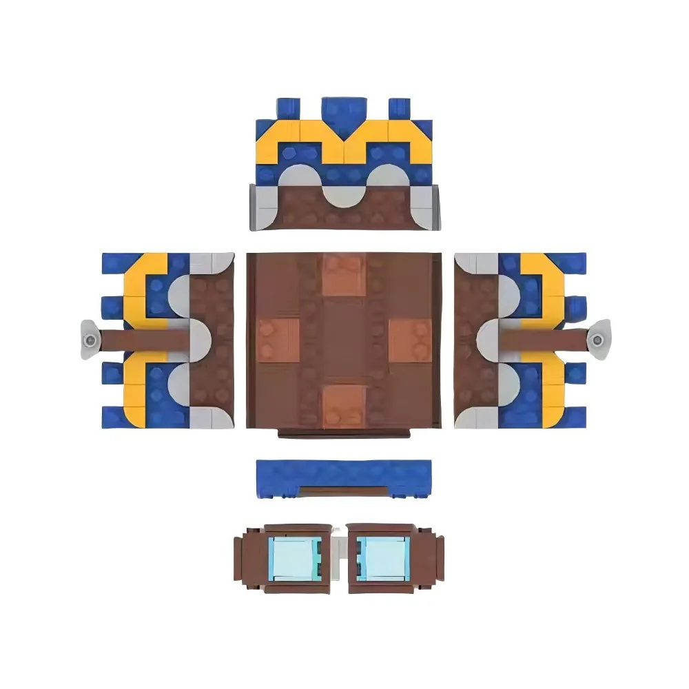 MOC Game World Nether Ghast Monster اللبنات تجميع نموذج الطوب لغز إبداعي مناسب لهدية العائلة والأصدقاء