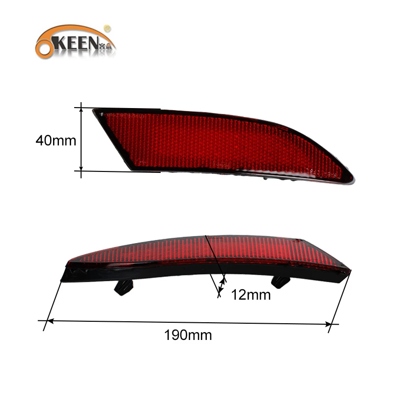 2Pcs For Ford Focus 3 2011 2012 2013 2014  Sedan Hatchback LED Rear Bumper Reflector Light Braking Warning Lamp Auto