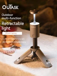 Outask Telescopic Lantern All Terrain Outdoor Multifunctional Camping Light Phone Charging Treasure Travel Emergency Tent Lamps