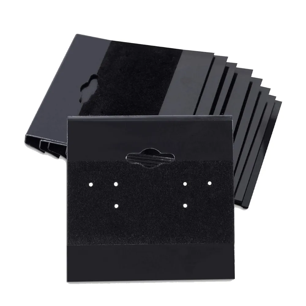 

10/30Pcs Black Velvet Earring Cards Earring Plastic Display Hanging Cards For Jewelry Holder Selling Display Packaging Wholesale