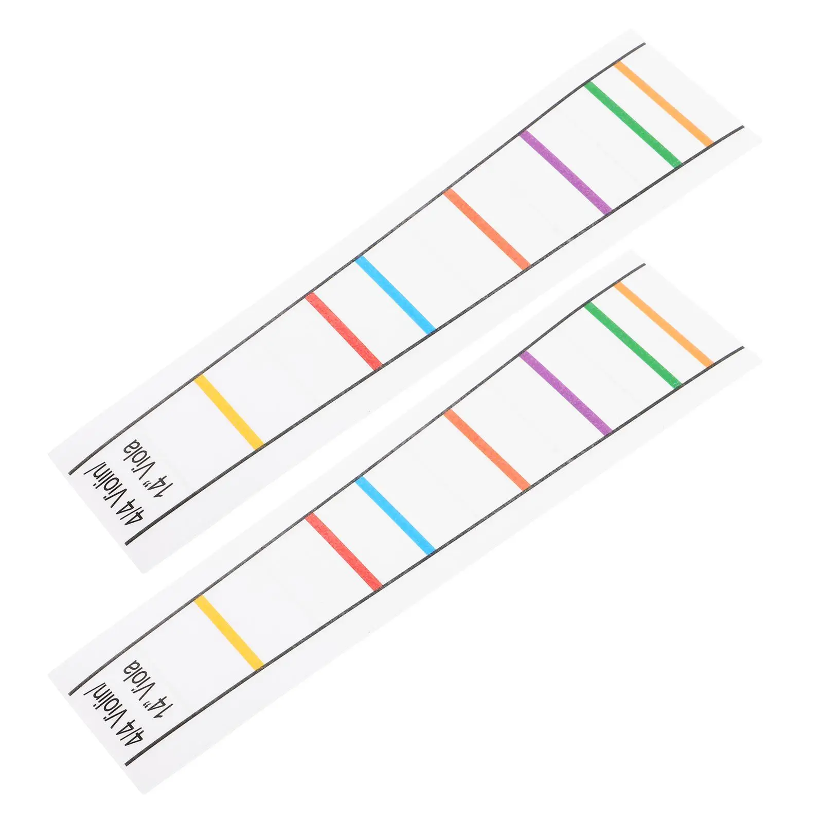 

2 Pcs Violin Handle Stickers Finger Guide for Beginners Scale Fingerboard Decal Pvc Practice Placement