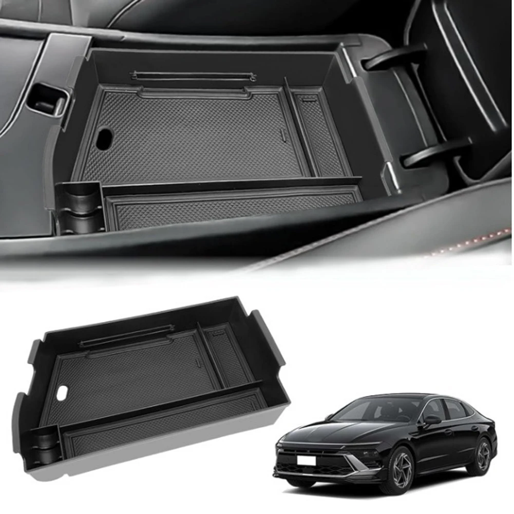 

For Hyundai Sonata 2024+ Car Armrest Storage Box Central Console Glove Tray Car Central Armrest Storage Box For Left Drive