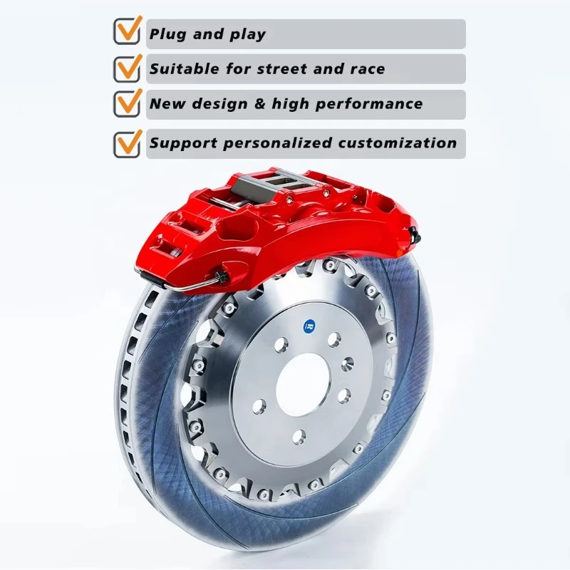 

Высокопроизводительный 6-поршневой тормозной суппорт для гоночного горшка большой комплект для vw golf mk4 gti