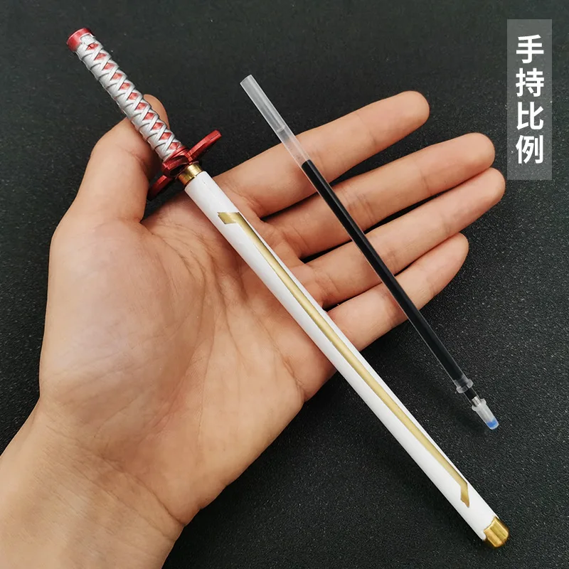 Stylo à bille Katana Demon Anime, accessoires d'armes de cosplay, cadeau d'originalité