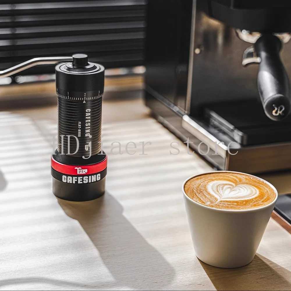 مطحنة قهوة CafeSing Orca، لدغ معدني مسطح بالكامل، ممتازة للصب والإسبريسو