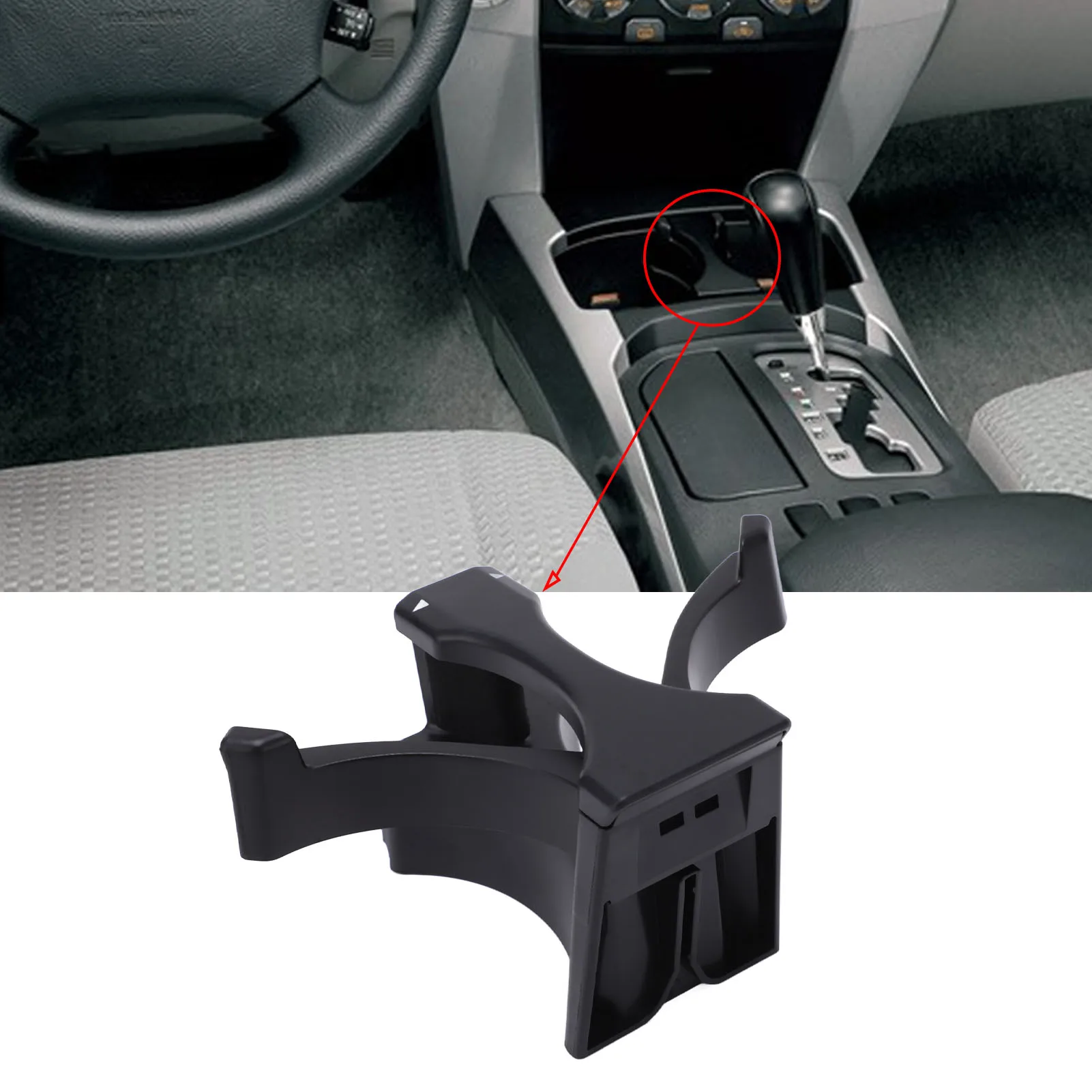 55604‑35050 Center Console Cup Holder Insert Divider 55604‑35050 Car Accessories Replacement for  2003‑2009