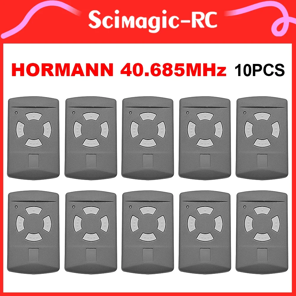 10PCS 40.685MHz Hormann HSM4 Garage  Remote Control for 40 685mhz Hormann Gate Door Opener Handheld Transmitter