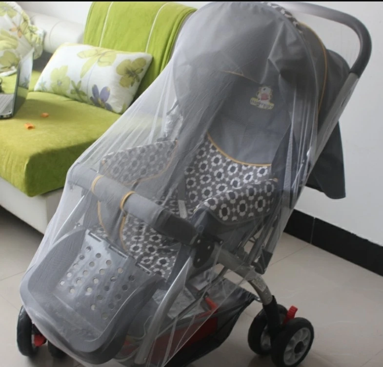 Insect Shield Net Mesh for Baby Stroller Pushchair Cart Safe Infants Protection Mosquito Net Mesh Cover Stroller Accessories