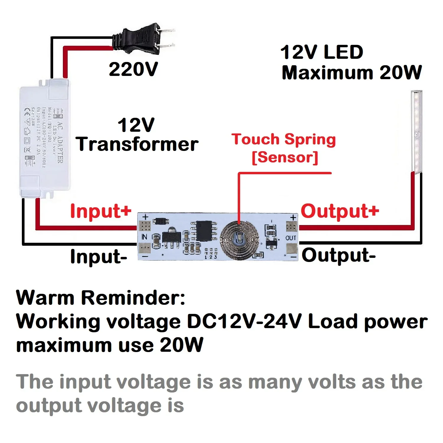 Touch Switch Capacitive Module PIR Motion Sensor Short Distance Scan Sweep Hand Sensor V2.1 5V-24V 3A LED Dimming Control Lamps