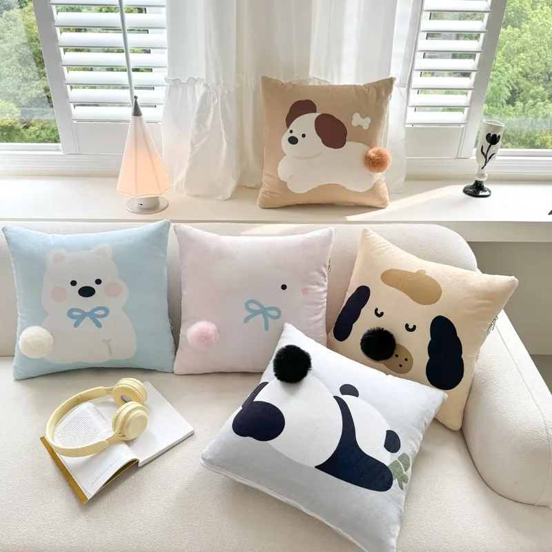 Practical Multifunction Pillow Blanket 2 in 1 Foldable Soft Cushion for Office Car Home Travel Daily Relax