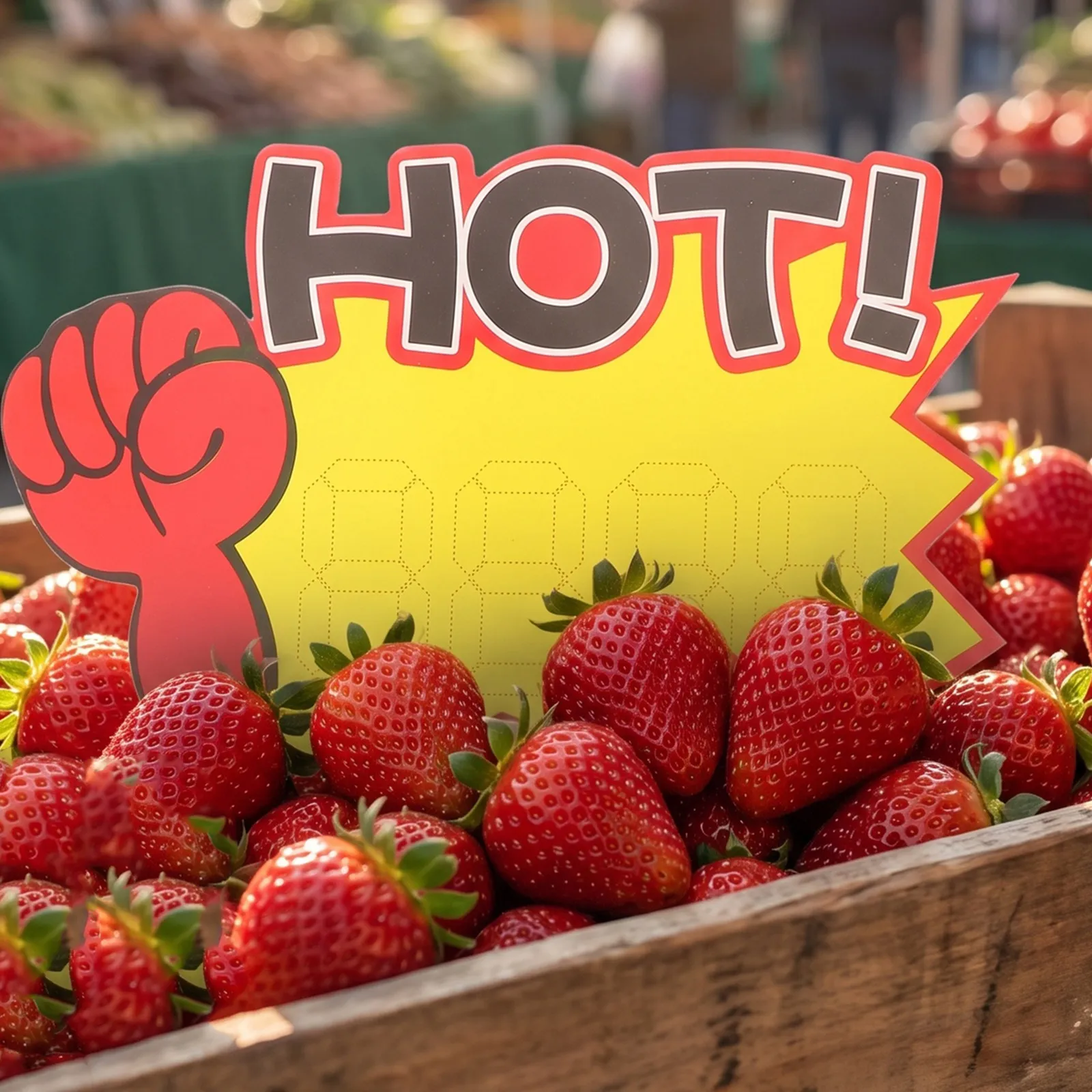 50Pcs Price Labels Star Shaped Sale Tags Fruit Section Retail Signage High Contrast Display Cards Store Price Markers