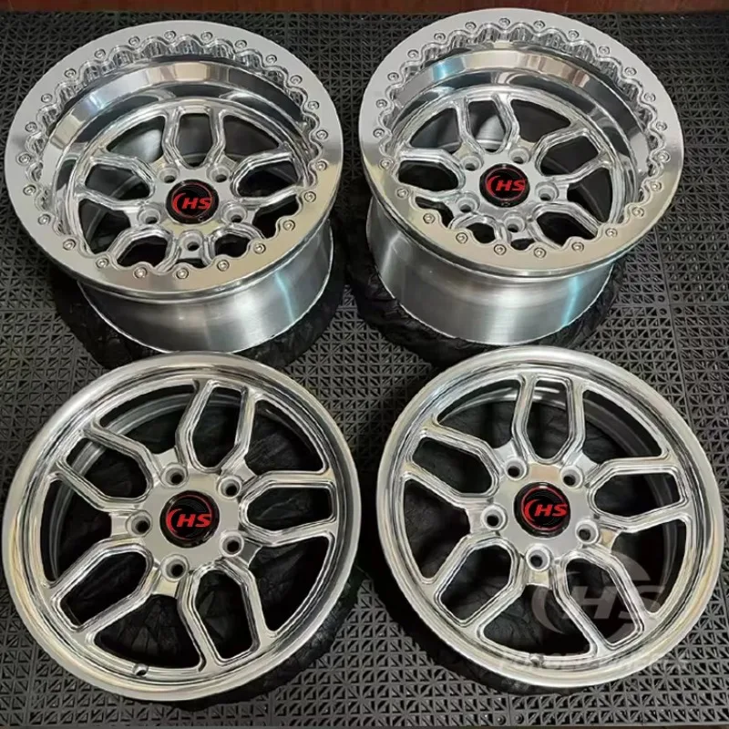 

13/14/15 Inch 1-pc Forged Wheel Beadlock Polished Rim 5x120 5x114.3 5*112 5*108 15x8 Pickup SUV Off-Road Car Racing Rim Custom