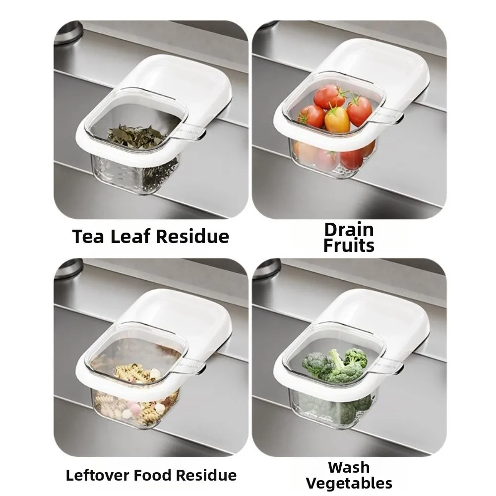 

2Pcs Suction Cup Sink Strainer Basket Creative Detachable Kitchen Garbage Filter Punch-free Quickly Drain