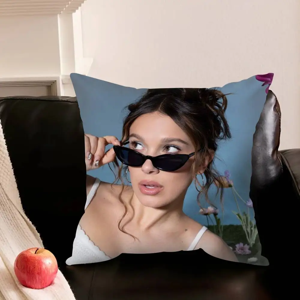 M-Millie Bobby Brown   Pillowcase living room sofa cushion cover bedroom room bed pillow cover home decoration