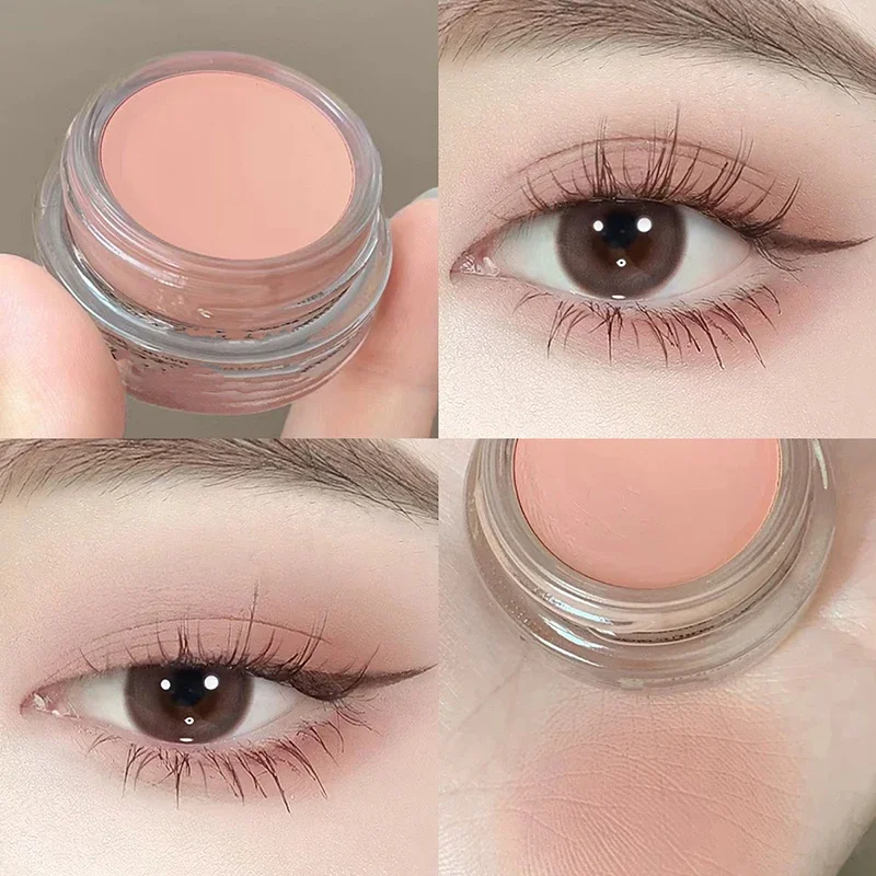 Crema de sombra de ojos monocromática, corrector de ojos, Base de maquillaje de larga duración, resistente al agua, sombra de ojos mate púrpura ahumado, Primer tono de piel, nuevo