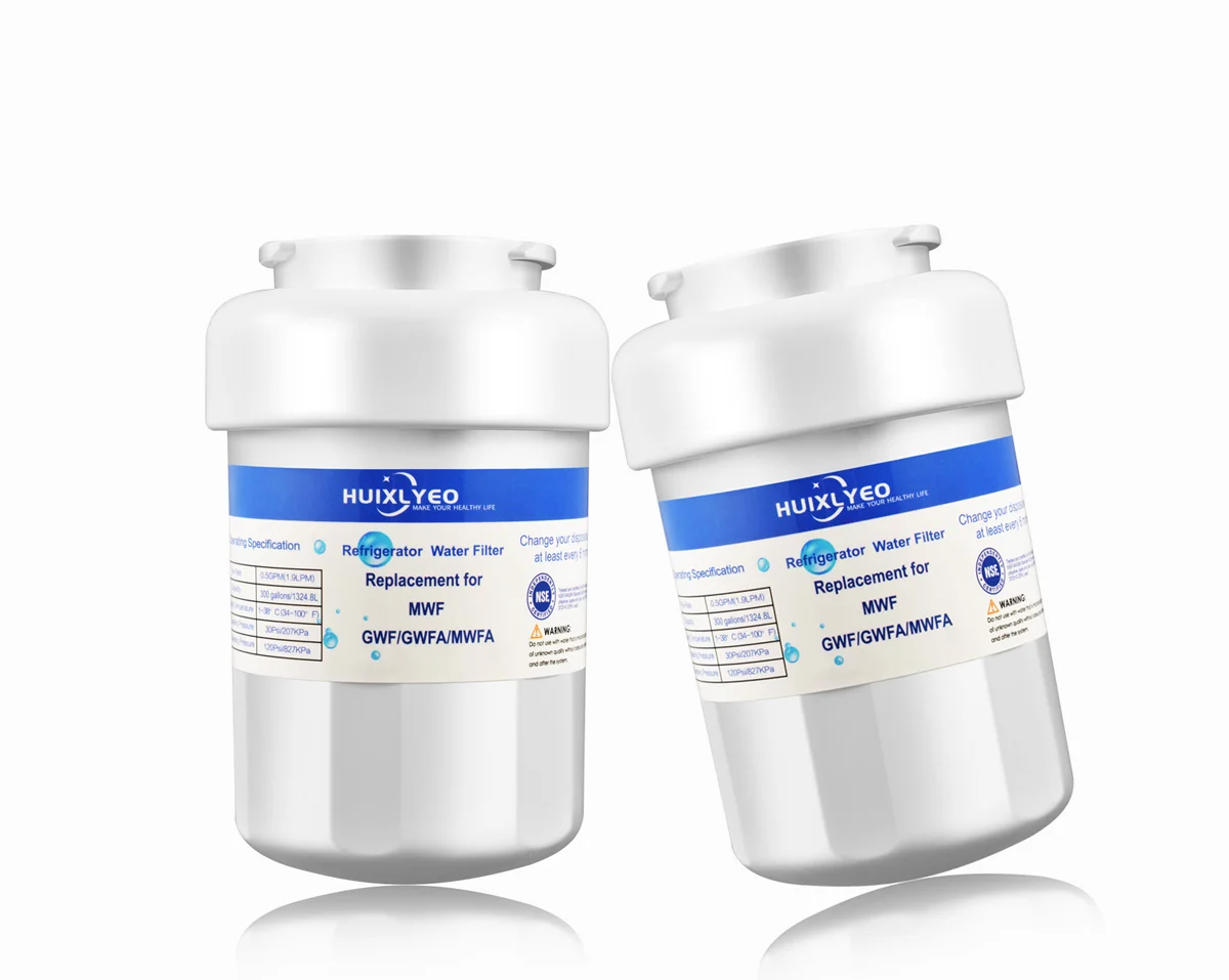 MWF Water Filter for GE Refrigerators, Fit for GE MWF, MWFP, HDX FMG-1, MWFA, GWF, GSE25GSHECSS, WFC1201, RWF1060, 197D6321P006