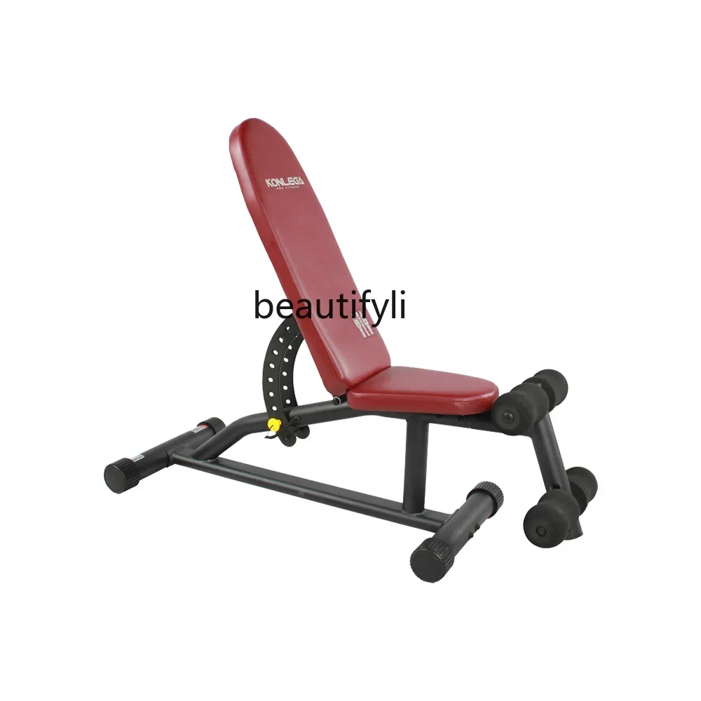 yj K1118-2 Dumbbell Bench Home Fitness Equipment Supine Board Abdominal Machine Abdominal Chair