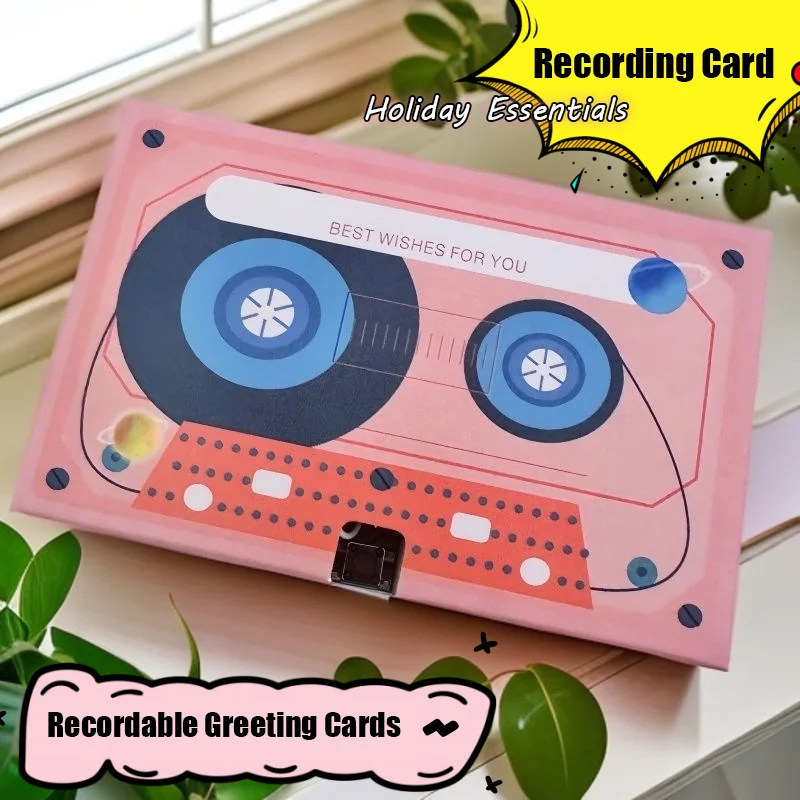 Recorded Card Valentine's Day Birthday Gift Phonograph Greeting Card Creative Gift Audiocard Confession Memory Retention Holiday