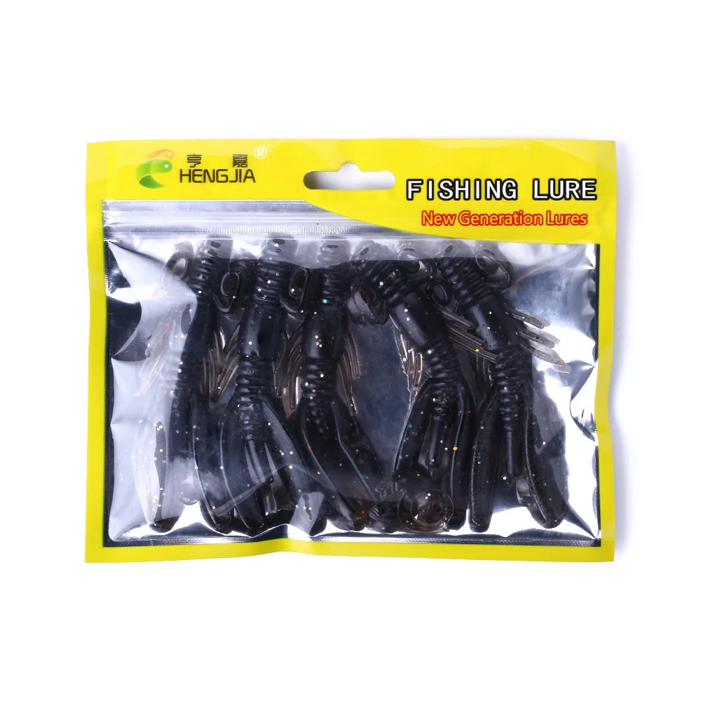 

12g Floating Multi Joint Shrimp Soft Bait Curly Tail Imitation Prawn Salt Scent High Elastic Flexible Slow Sink Fishing Lure