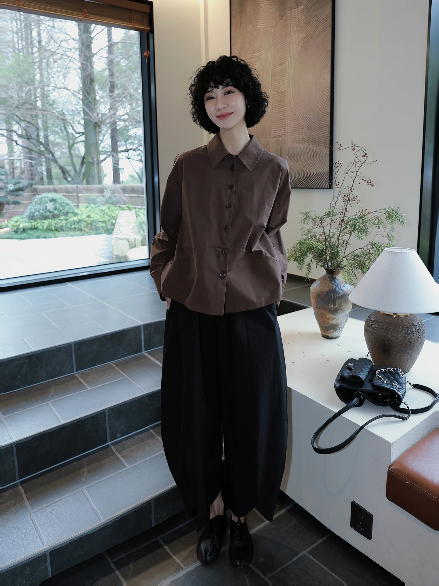 

Новая весенняя женская рубашка TT из премиального хлопка, маленький размер, модная, цвета хаки, на пуговицах, из чистого хлопка