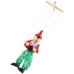 Marionette Puppet String Wood Handcrafted Pull String Puppet Toy Wooden Marionette Figurine Theater Performance