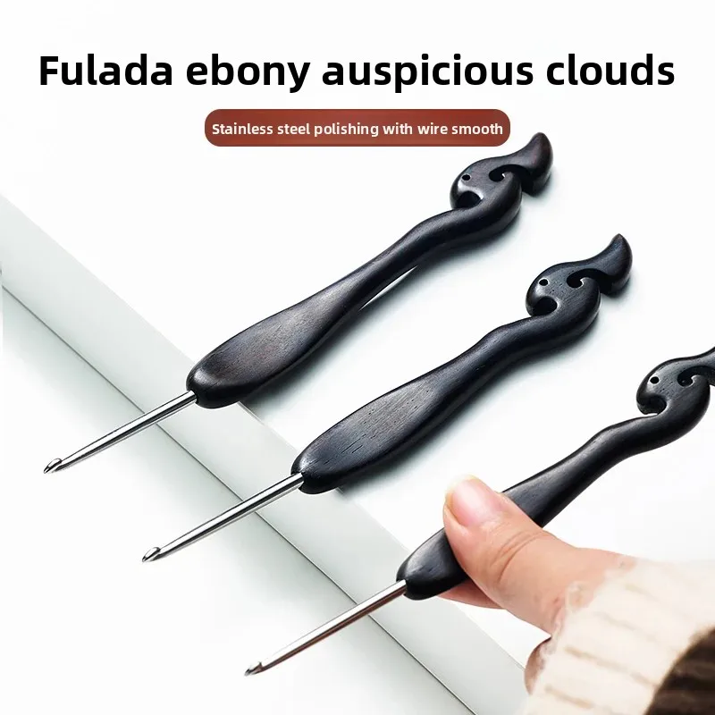 

Black Wooden Handle Crochet Hand-polished Hook Stainless Steel Needle Doll Wool 1.2 1.3 1.4 1.6 1.8 1.9 2.0 2.3 2.5 2.8mm
